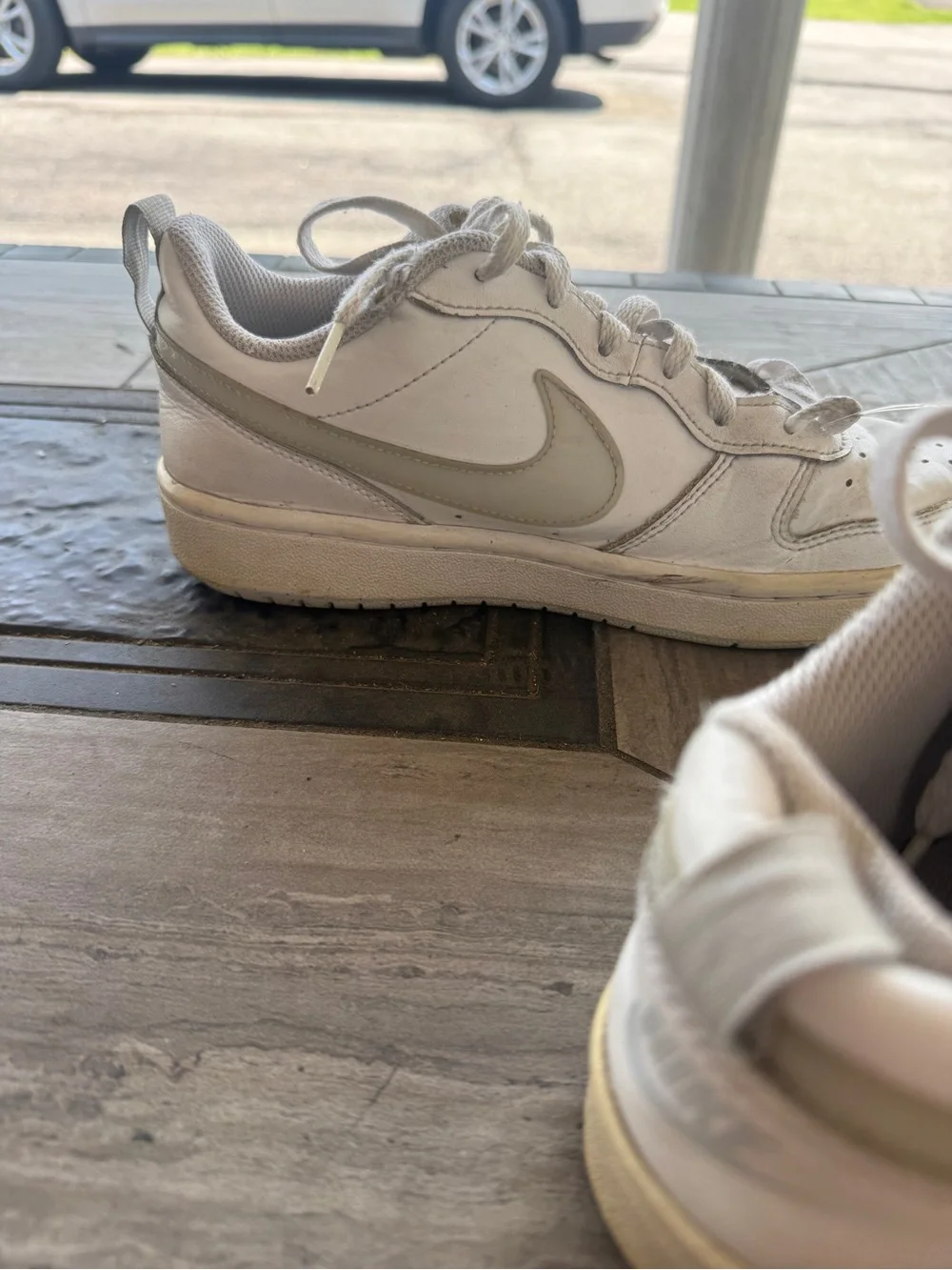 Nike Court Borough Low White Sneakers Women’s Size 7
